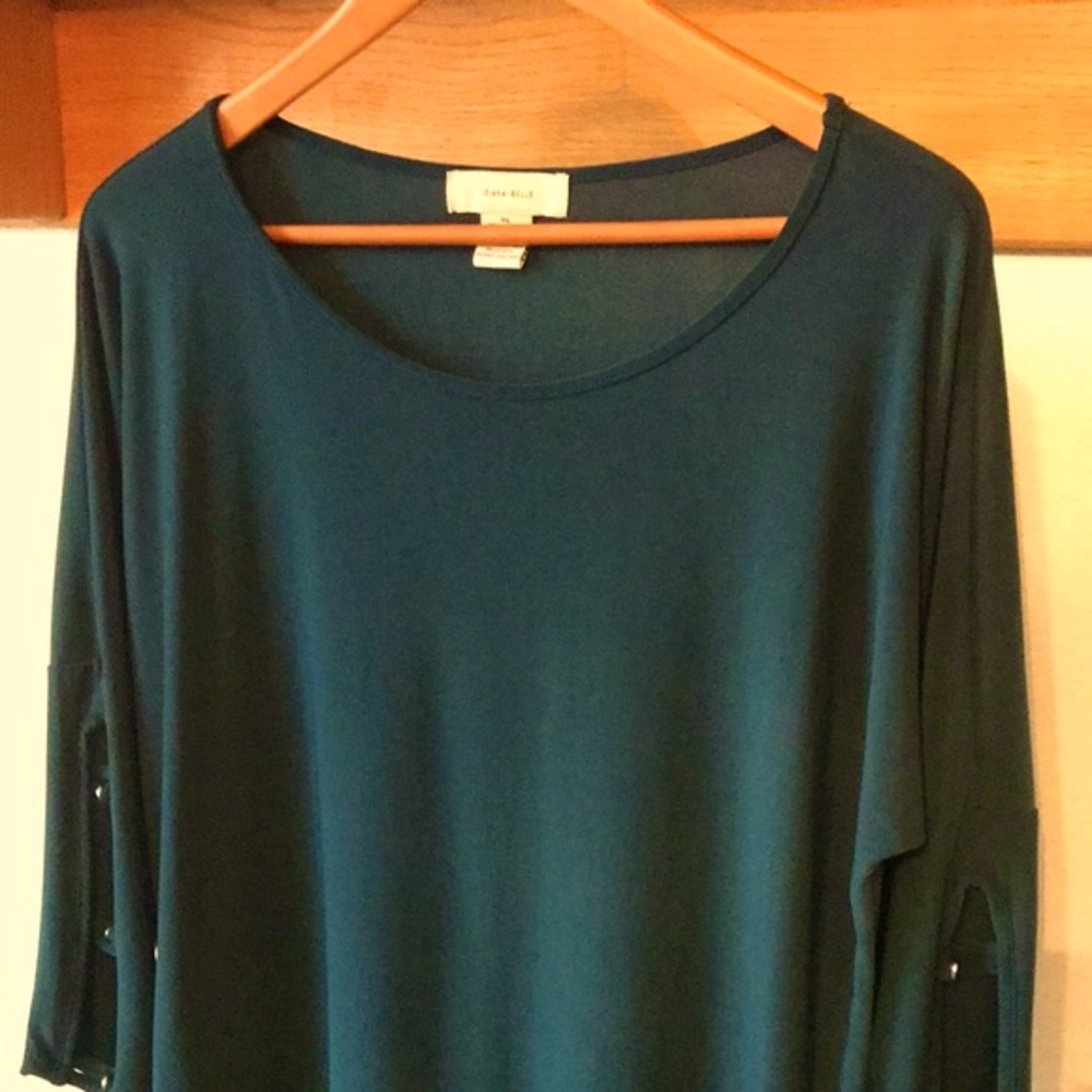 Diana Belle Jade Green Blouse